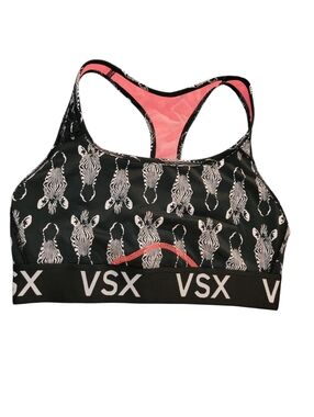 Victoria's Secret VSX Zebra Print Sports Bra L